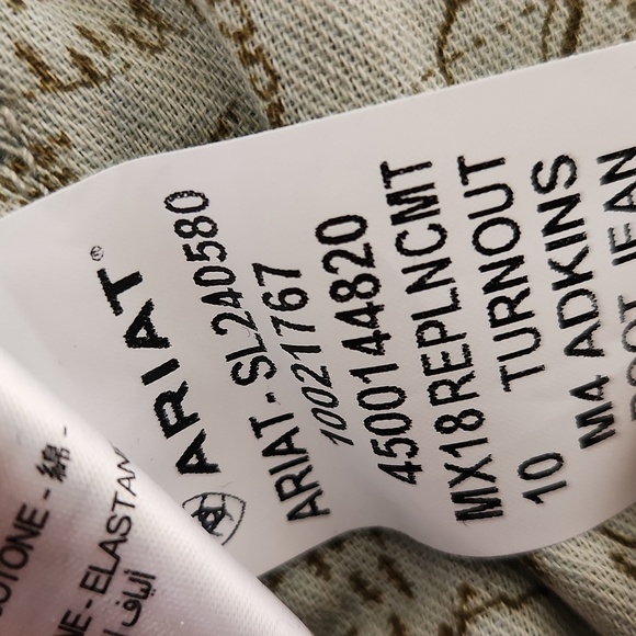 Ariat M4 Adkins Relaxed Boot Cut Jeans Turnout Wash Size 34 - Picture 5 of 11